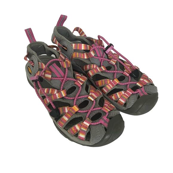 KEEN Women's Outdoor Water Sandals Size 6 Pink/Orange Ankle Straps Waterproof - Picture 2 of 14